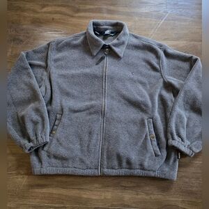 Ralph Lauren Men's Zip Up Gray Fleece Sweater Size XXL LIKE NEW!!